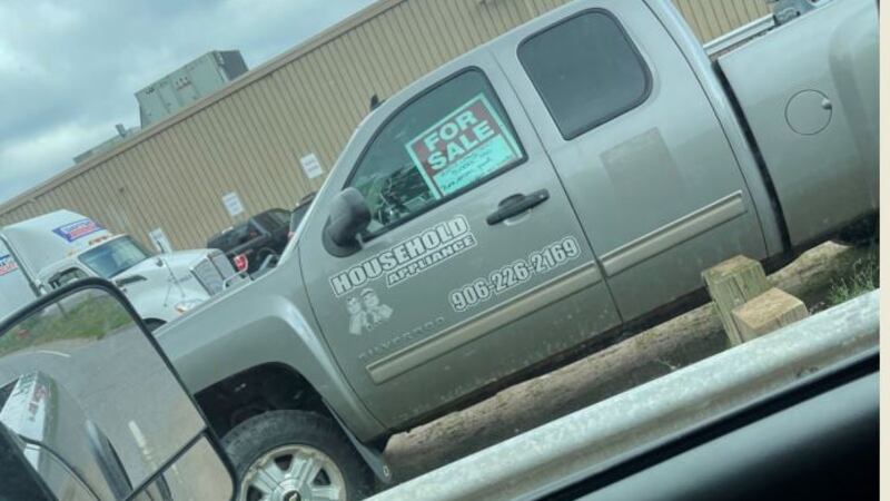 The stolen truck (Marquette County Sheriff's Office)