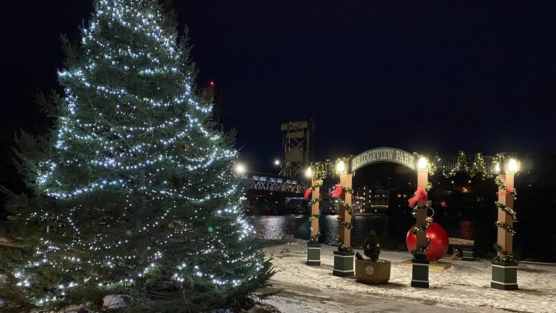 Holiday lights in Houghton brighten up the city in its darkest months.