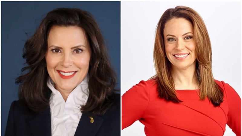 Gov. Gretchen Whitmer (D-MI) and GOP challenger Tudor Dixon