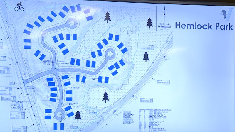 A plan for the Hemlock Park Housing Development