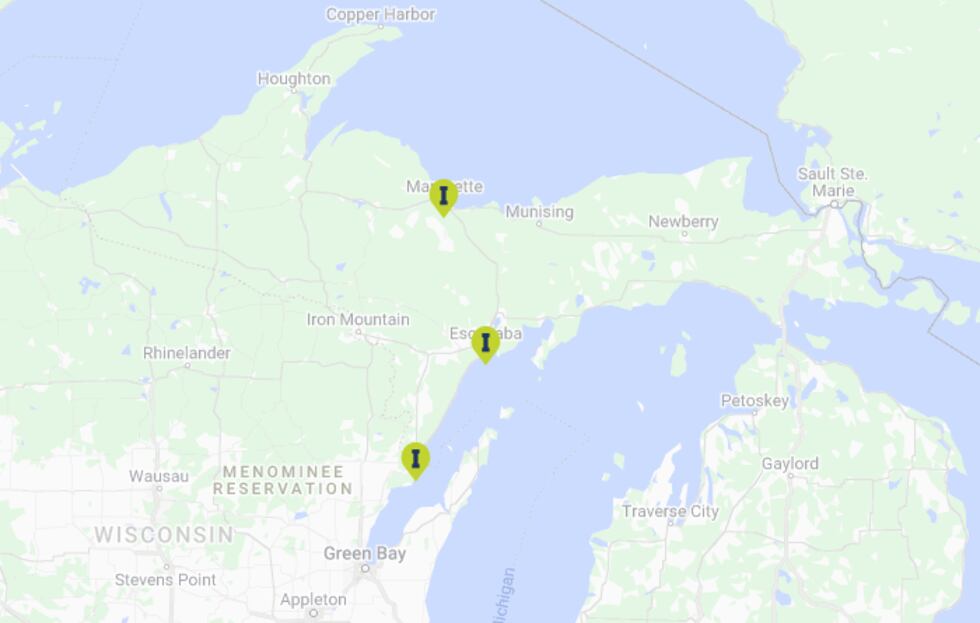 Michigan UP Map