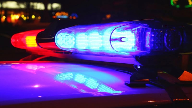 Police lights.