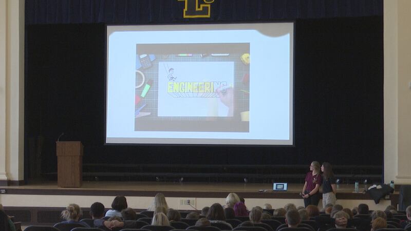 Michigan Tech University students held Engineering Day for elementary students in Lake Linden,...